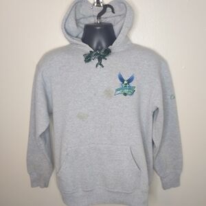 Vtg 80s South Shore Eagles Adult Medium Hoodie Sweatshirt Eagle USA Heavyweight